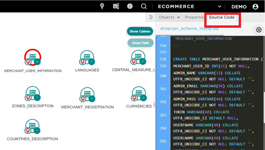 Screenshot eCommerce search